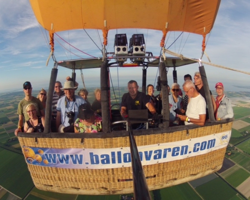 Ballonvaren met ballonvaarder Marcel vanaf Middenmeer